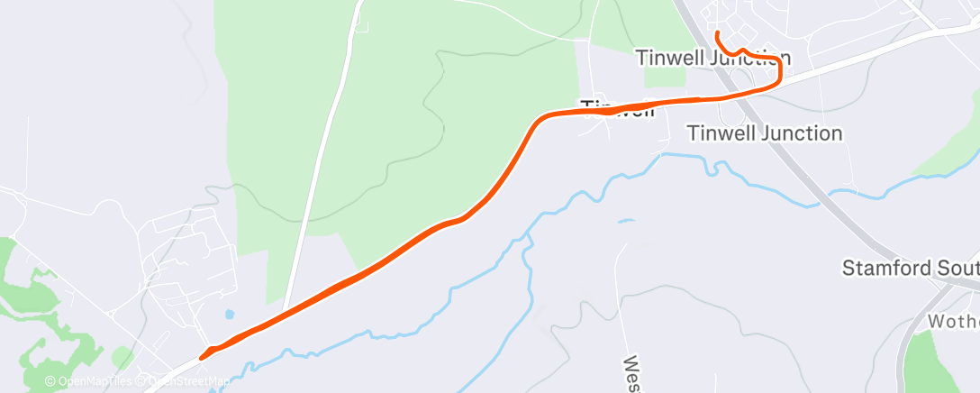 Map of the activity, Morning Run