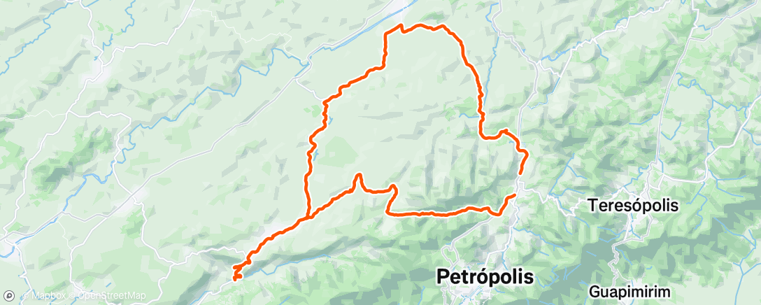 Map of the activity, Volta de Paty (+ Serra Miguel Pereira).