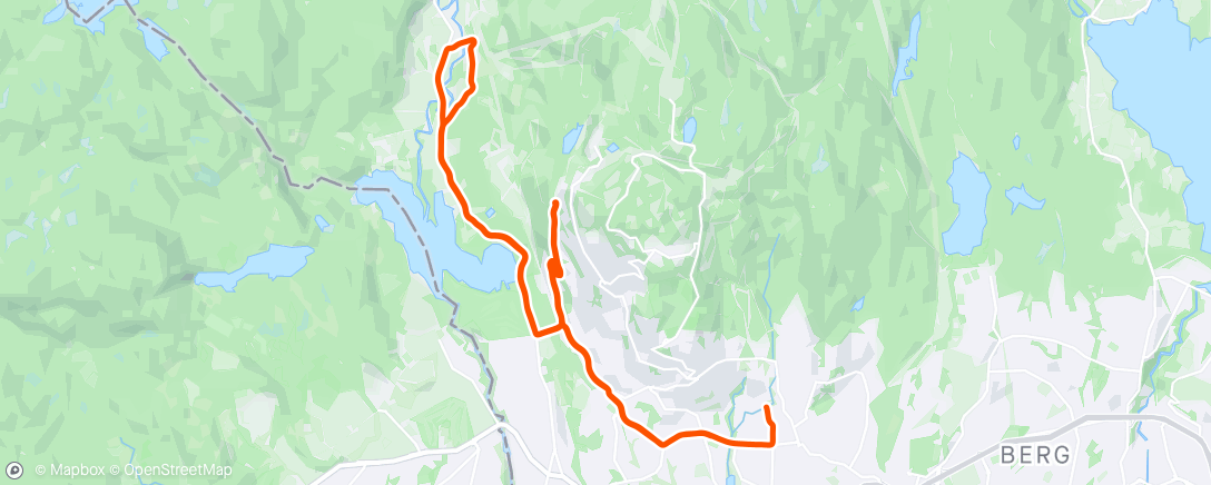 Map of the activity, En liten tur i Sørk og et par løse drag i OBV