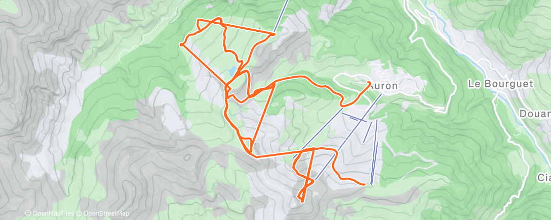 Карта физической активности (Morning Alpine Ski)