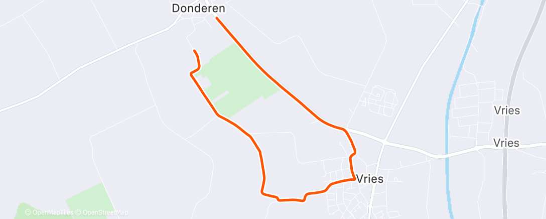 Map of the activity, Corsa dell'ora di pranzo