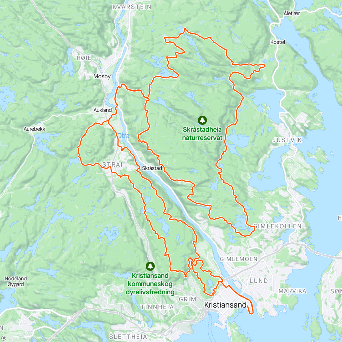Map of the activity, KRS ultra