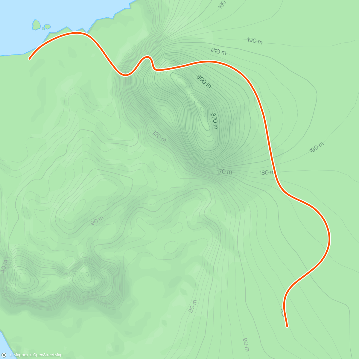 Map of the activity, Zwift - Volcano Flat in Watopia