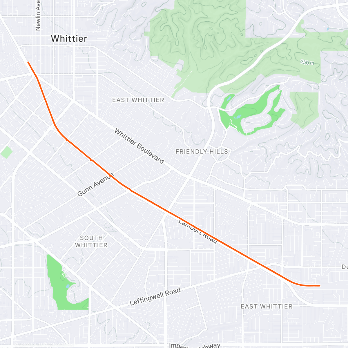 Map of the activity, Afternoon Ride