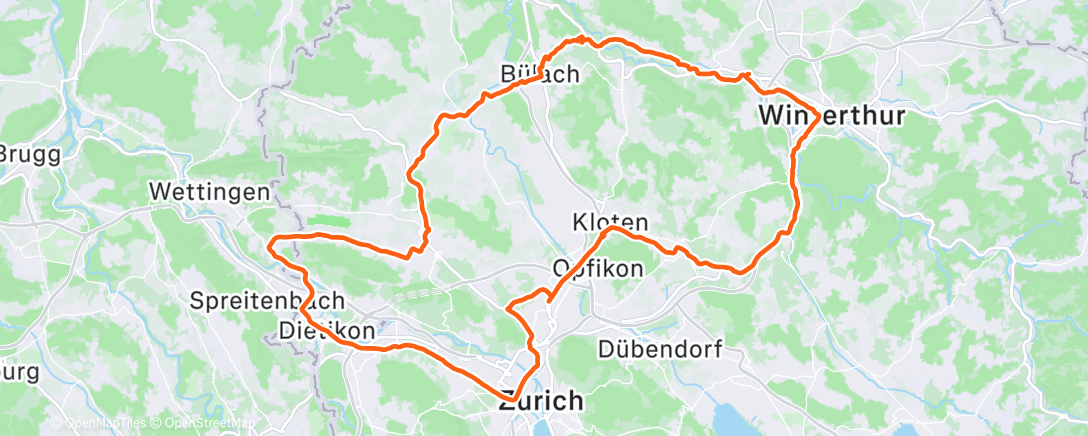 Map of the activity, Velofahrn.. vo Grau bis blau☺️✌🏾