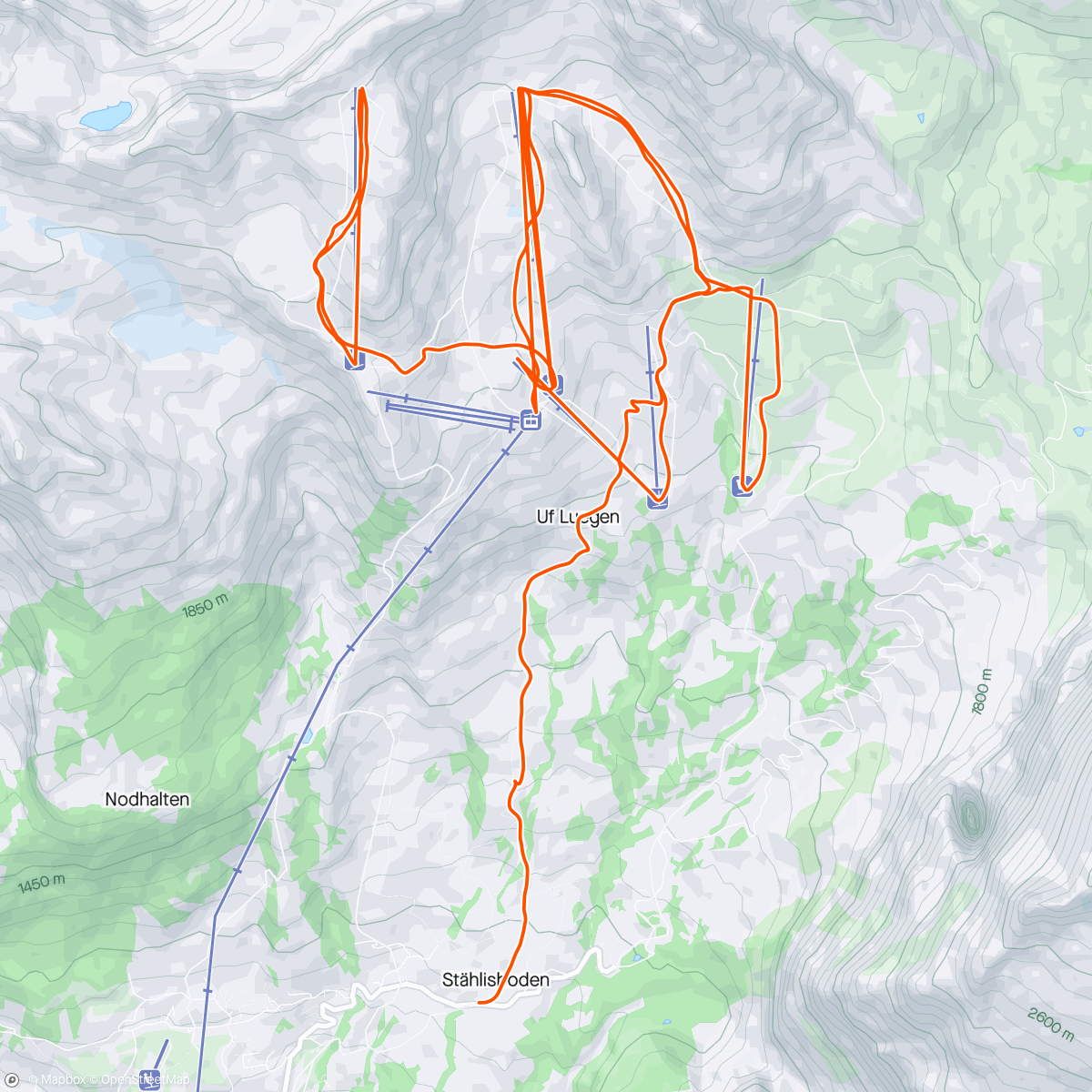 Map of the activity, Grindelwald First Ski