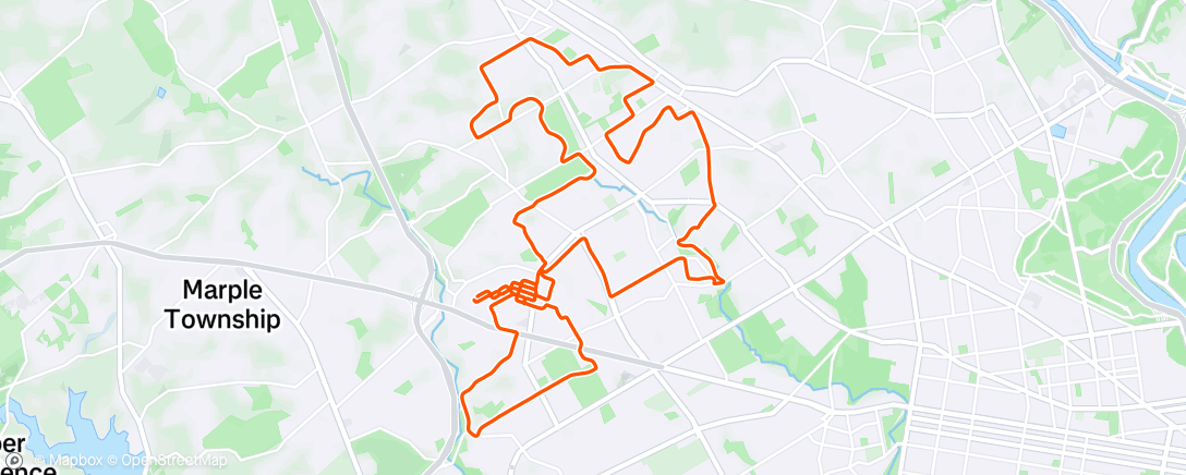 Map of the activity, Morning Ride