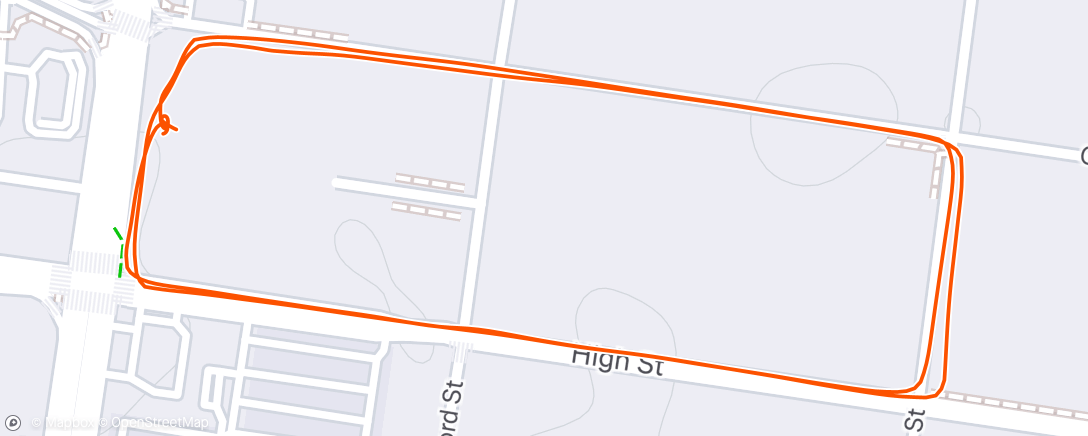 Map of the activity, XTC test ride 1