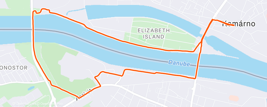 Карта физической активности (Love them Komárno)