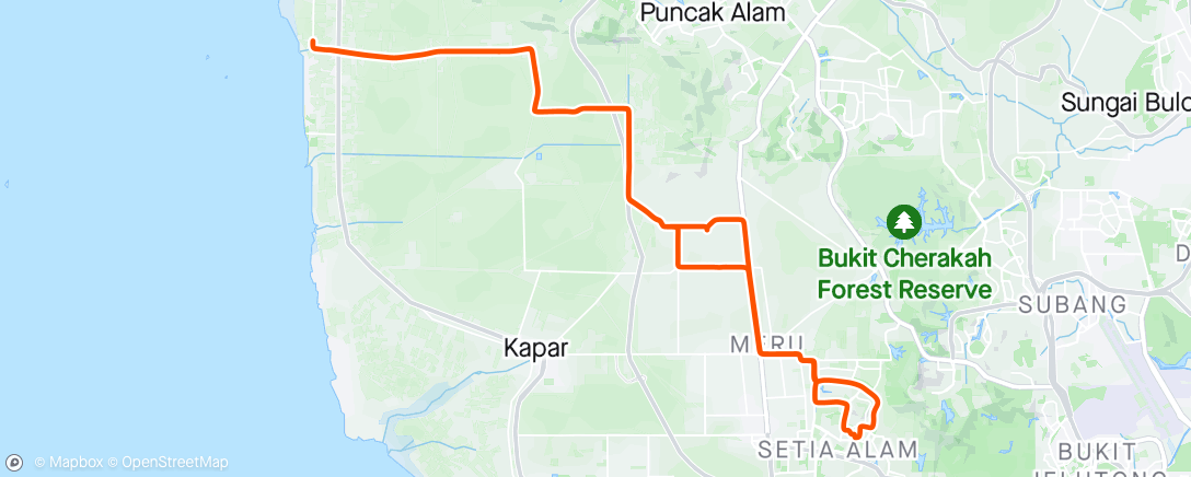 Mapa de la actividad (Morning Ride)