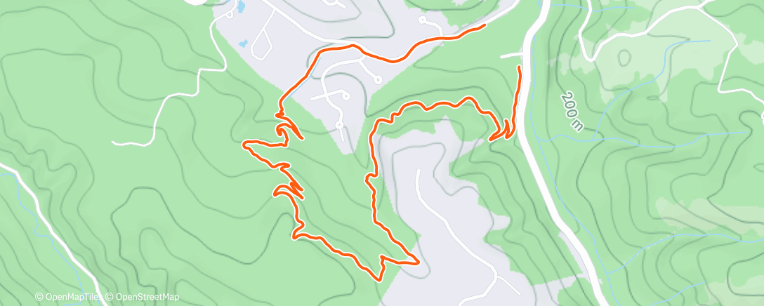 Карта физической активности (Afternoon Hike)