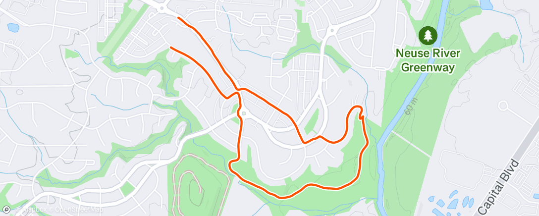 Map of the activity, Morning Walk