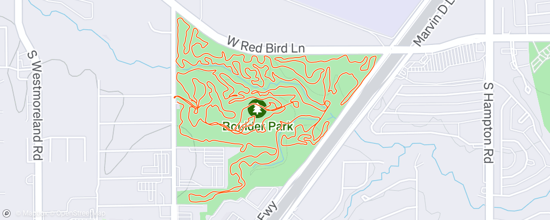 Map of the activity, Morning Mountain Bike Ride