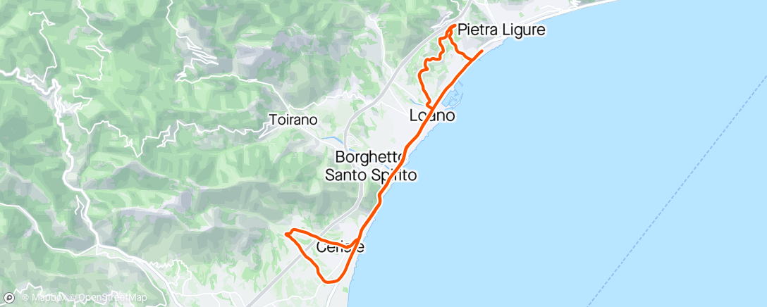 Map of the activity, pietra peagna san Damiano pietra