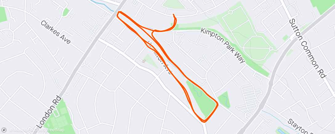 Map of the activity, Some sort of solo sprinterval session