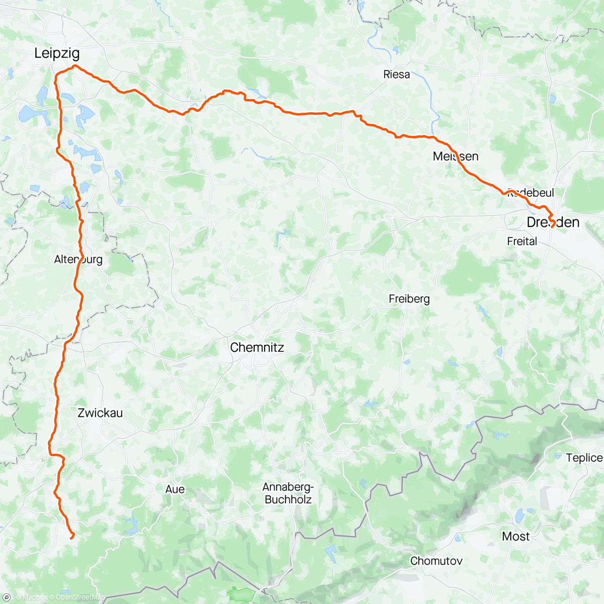 Map of the activity, Einmal Dresden Bitte aber ein kleiner Umweg muss schon sein 😍