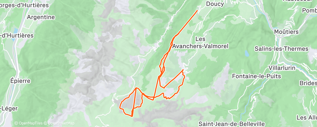 Карта физической активности (New Year Skiing 2026: Day 3)