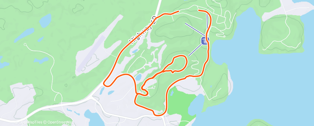 Map of the activity, Afternoon Fat Bike Ride