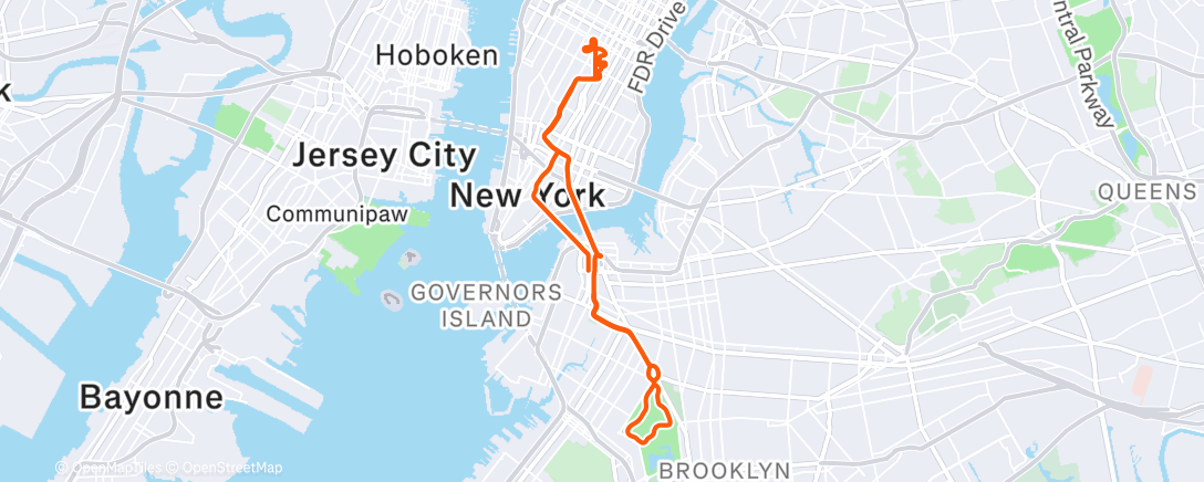 Map of the activity, Zwift - Ignite on No Sleep Till Brooklyn in New York
