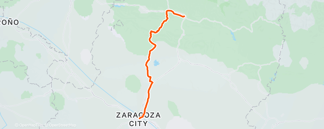 Map of the activity, Zaragoza | Sabiñanigo