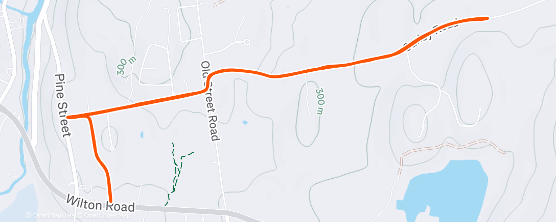 Map of the activity, Lunch Run