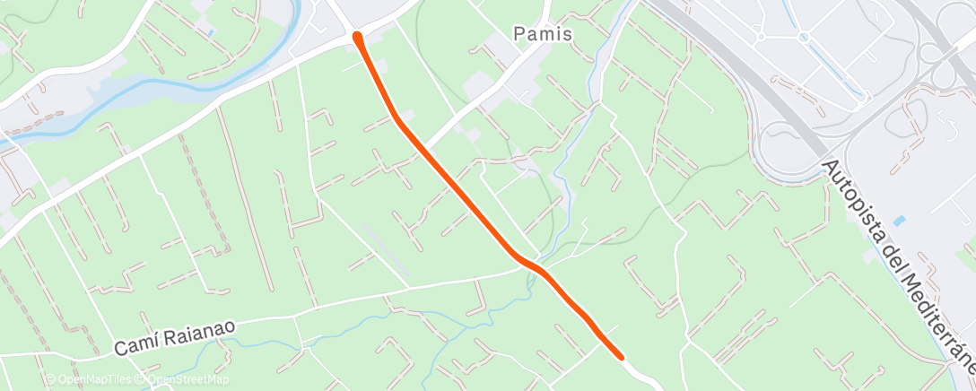 Map of the activity, Afternoon Ride