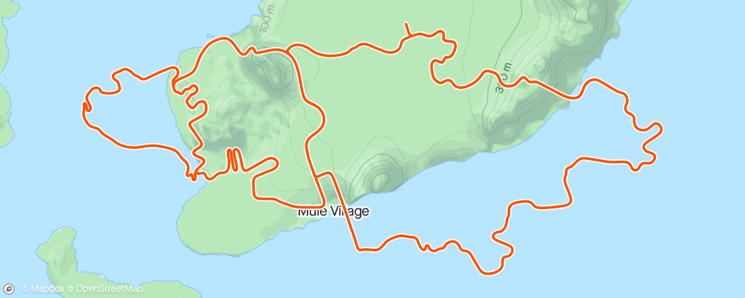 Map of the activity, Zwift - Group Ride: Cycle Nation Sindowner Thursday Fumble (D) on Triple Flat Loops in Watopia