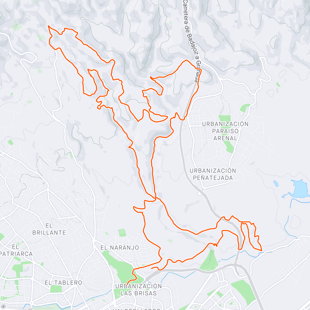 Map of the activity, Moderate Mixed Rouleur Ride