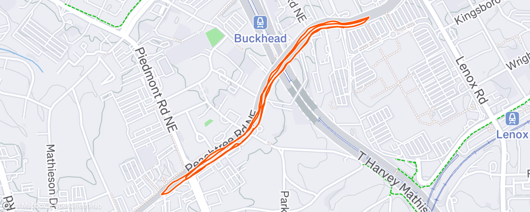 Map of the activity, Morning Run