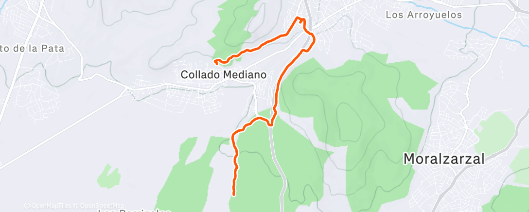Map of the activity, MTB con mi Dave 😍