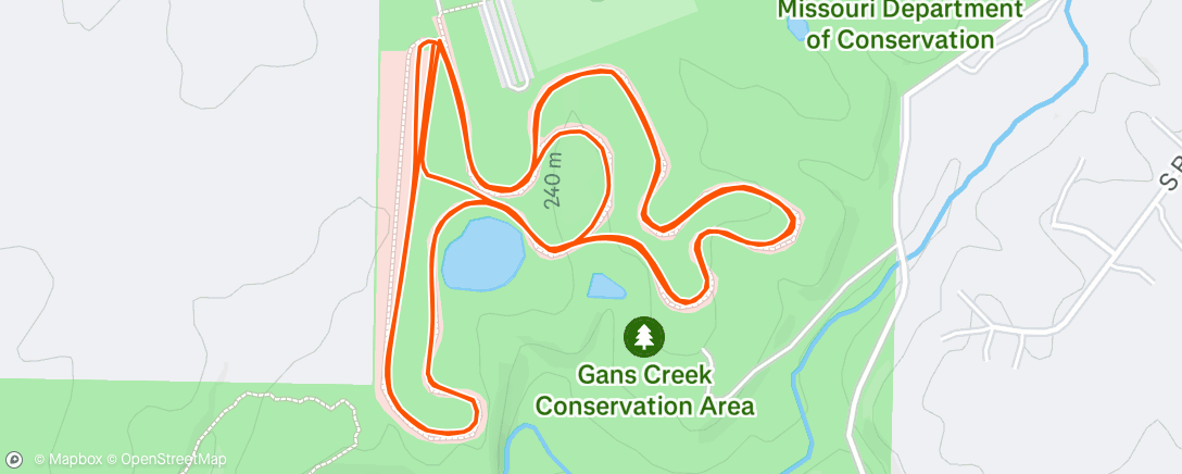 Map of the activity, Morning Run