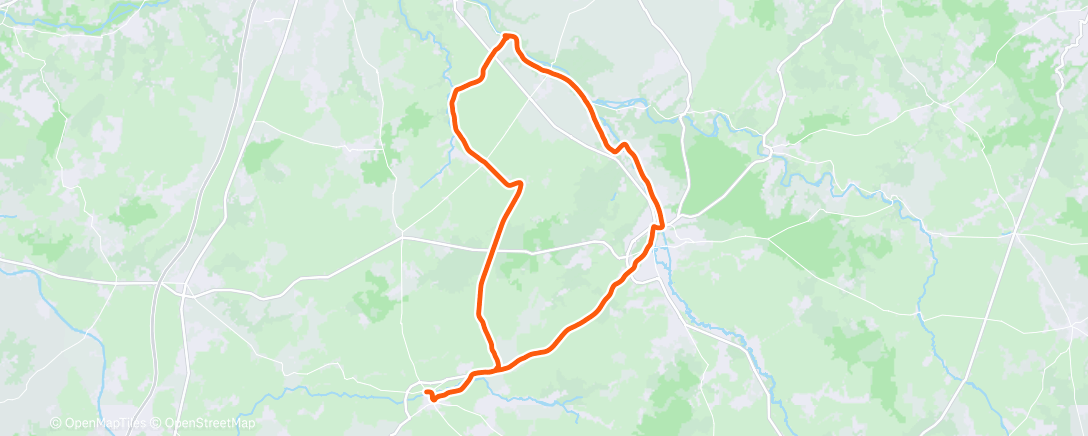 Map of the activity, Sortie vélo le matin