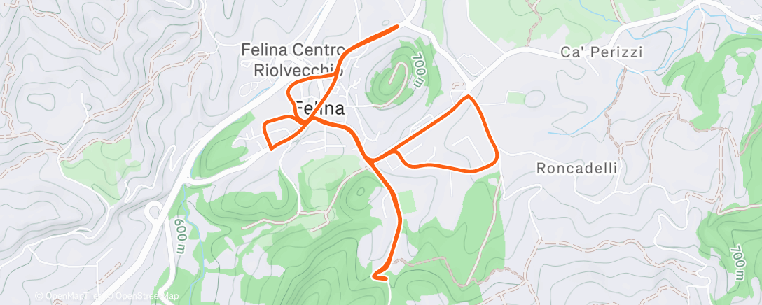 Map of the activity, CL rilassante