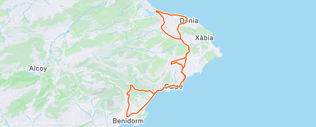 Mapa de la actividad (Morning Ride)