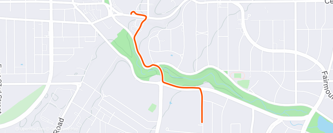 Map of the activity, Afternoon Walk