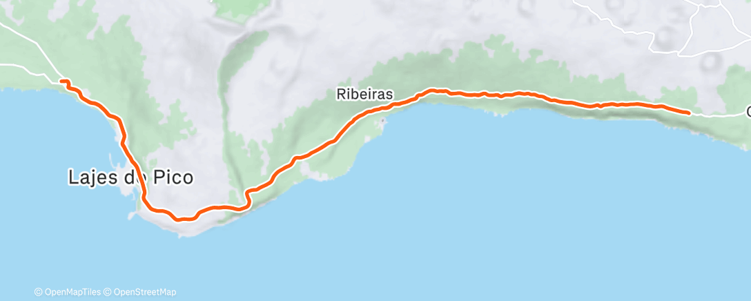 Map of the activity, Volta de bicicleta de gravel ao entardecer