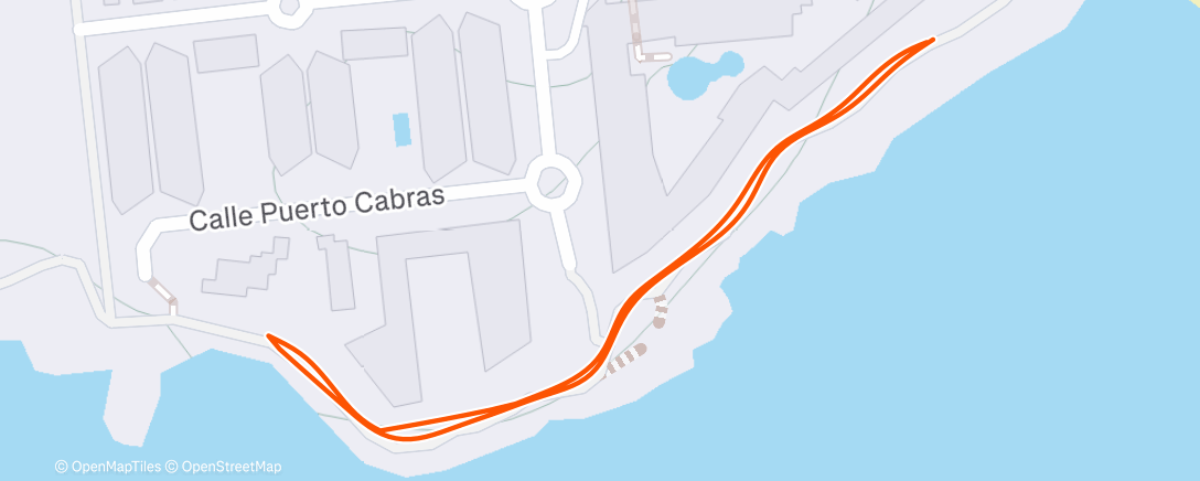 Map of the activity, Morning Run