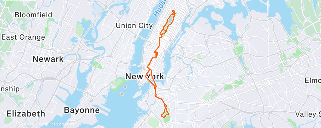 Карта физической активности (Zwift - pk 1)