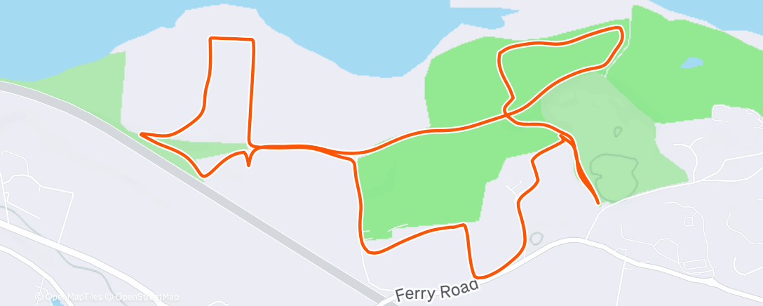 Map of the activity, Fields and Fairways