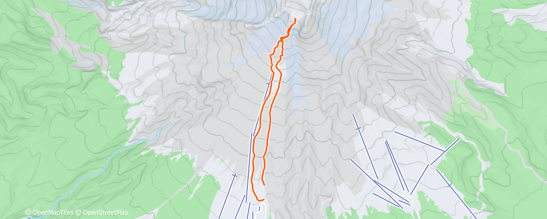 Map of the activity, Morning Backcountry Ski
