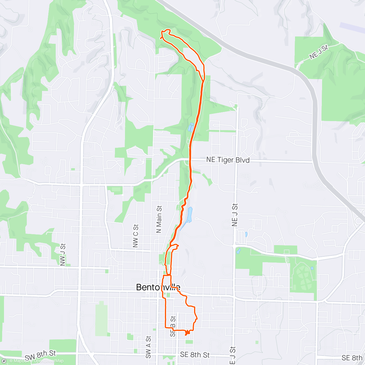 Map of the activity, SP Loop Walk w/ S & G