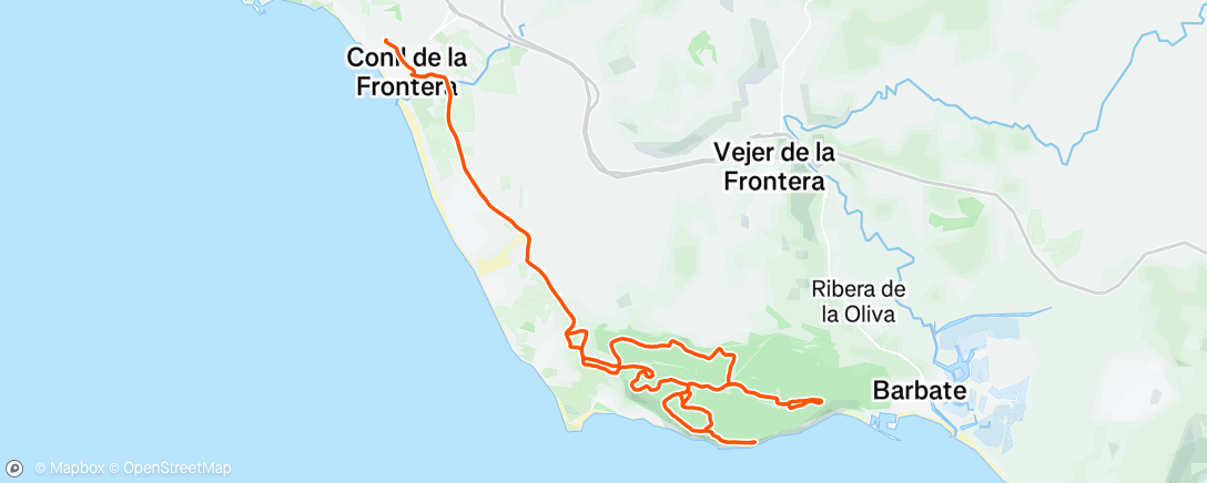 活动地图，Mtb. Bicicleta de montaña matutina