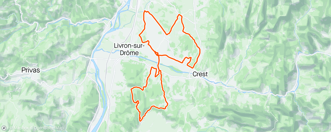 Map of the activity, Drôme Ardeche