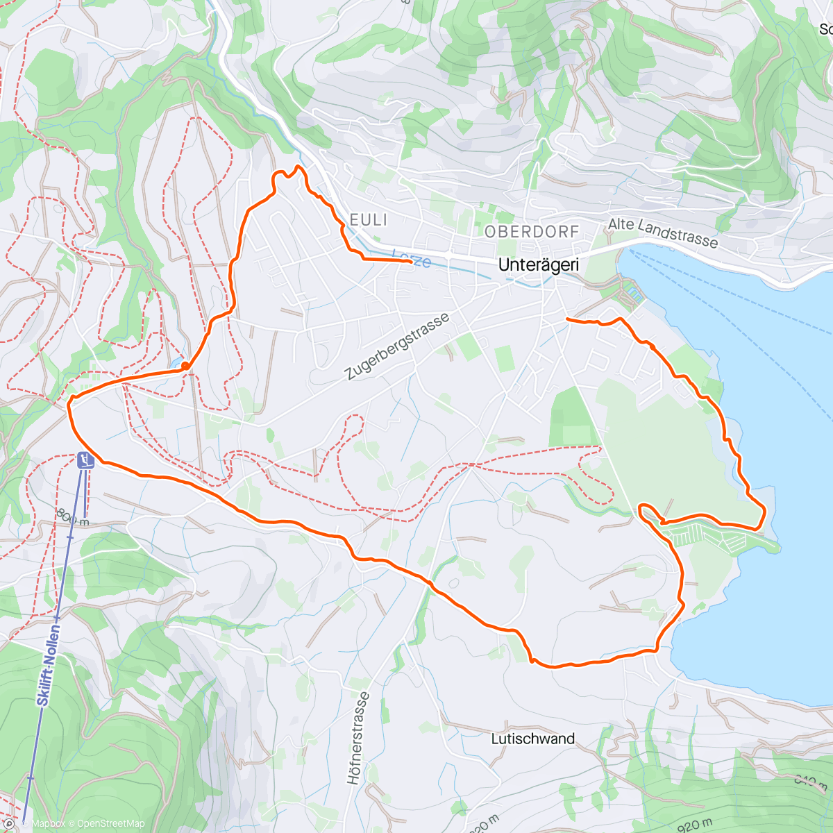 Map of the activity, Husrundi mit Seeweg