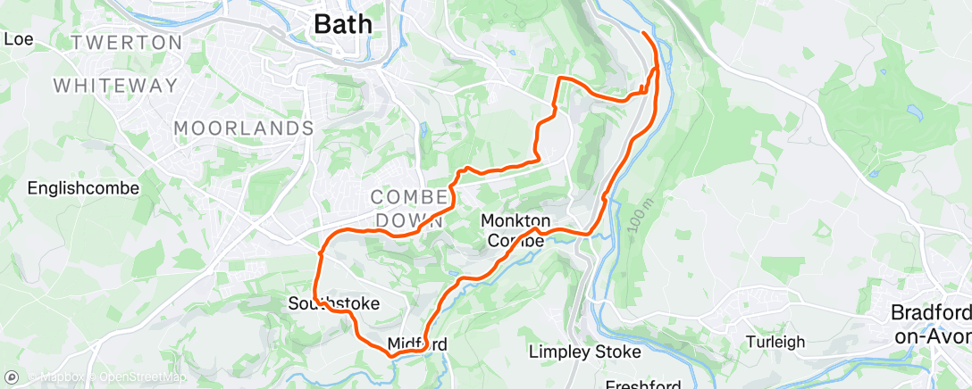 Mapa de la actividad (Southstoke Trail Run)