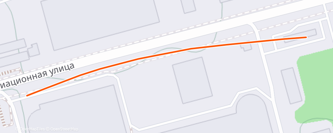 Map of the activity, Morning Run