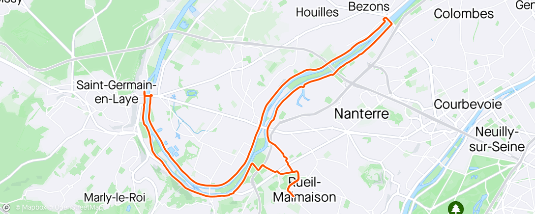 Map of the activity, L’autre boucle de Seine