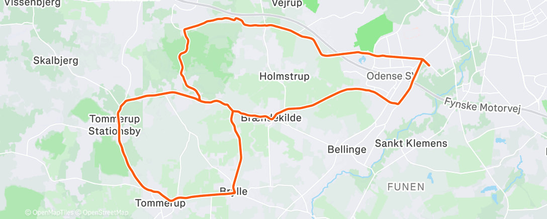 Mappa dell'attività Morning Ride