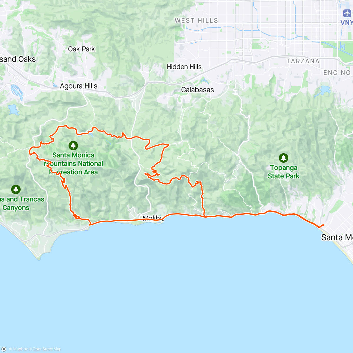 Map of the activity, Yay Bikes! LA Ladies Edition 🌴☀️⛰️