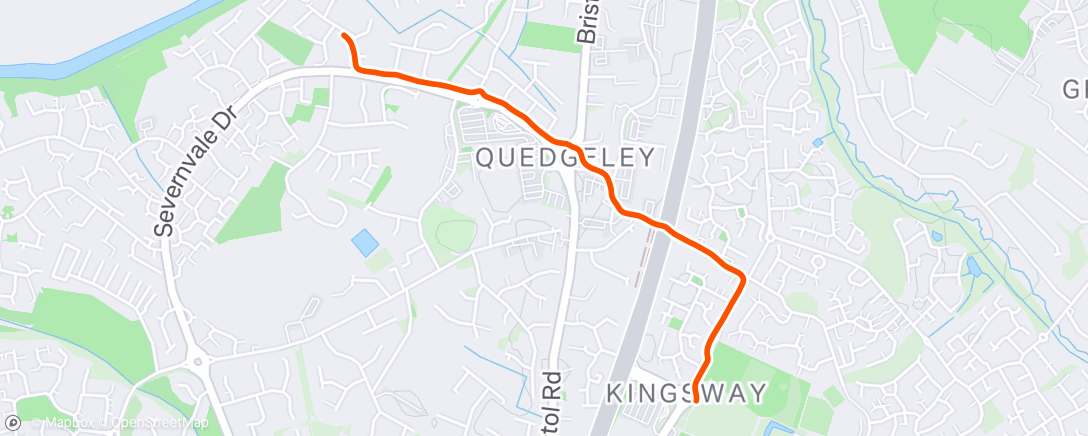 Map of the activity, Cool down jog back home